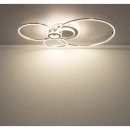 Globo 68278-36 LED přisazené stropní svítidlo BELTRAN | 36W integrovaný LED zdroj | 1990lm | 2700-6000K | dálkové ovládání | stmívač | stříbrná