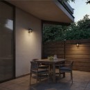 Philips 8721103105578 LED solární venkovní nástěnné svítidlo Hara | 4W integrovaný LED zdroj | 400lm | 2700K | černá