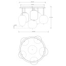 Globo 15345-6D přisazené stropní svítidlo Blacky I 6x40W | E14 - černá, kouřová