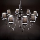závěsné svítidlo Ideal lux Blanche SP12 Nero 12x40W E14 - designová historie