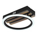 Globo 67360D1 LED přisazené stropní svítidlo BLEVINS | 10W integrovaný LED zdroj | 580lm | 3000/4000/6000K | černá