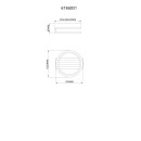 Globo 67360D1 LED přisazené stropní svítidlo BLEVINS | 10W integrovaný LED zdroj | 580lm | 3000/4000/6000K | černá