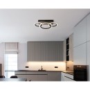 Globo 67360D3 LED přisazené stropní svítidlo BLEVINS  | 21W integrovaný LED zdroj | 1210lm | 3000/4000/6000K | černá