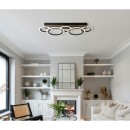 Globo 67360D4 LED přisazené stropní svítidlo BLEVINS | 34W integrovaný LED zdroj | 1750lm | 3000/4000/6000K | černá
