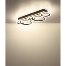 Globo 67360D4 LED přisazené stropní svítidlo BLEVINS | 34W integrovaný LED zdroj | 1750lm | 3000/4000/6000K | černá