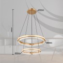 Globo GLB67196-78H LED závěsné stropní svítidlo BLONDIE  | 78W integrovaný LED zdroj | 4134lm | 2700-6500K