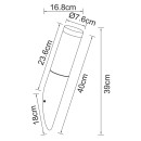 Globo 3157A venkovní nástěnné svítidlo Boston 1x60W | E27 | IP44 - antracit
