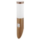 Globo 3157SW venkovní nástěnné svítidlo s pohybovým čidlem Jaicy 1x15W | E27 | IP44 - dřevo, opál