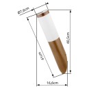 Globo 3157SW venkovní nástěnné svítidlo s pohybovým čidlem Jaicy 1x15W | E27 | IP44 - dřevo, opál