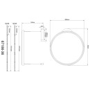 Globo BRIGGS 67186-36 LED závěsné stropní svítidlo | 36W LED | 800lm