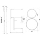 Globo BRIGGS 67186-50 LED závěsné stropní svítidlo | 50W LED | 1000lm