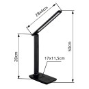 Globo GLB58439S LED stolní lampička BRIGHTON | 5W integrovaný LED zdroj | 570lm | 2700/4000/6500K