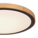 Globo 41764-24 LED stropní svítidlo Bruno 1x24W | 1000lm | 3000-4500-6000K - opál, černá, hnědá