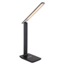Globo 58400S LED stolní svítidlo Bulla 1x6W | 350lm | 3000-4500-6000K - stmívatelná, USB, dotykový spínač, černá