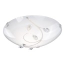 Globo 40404-1 stropní svítidlo Burgundy 1x60W | E27 - matný nikl, průhledný kříšťál