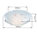 Globo 40404-3 stropní svítidlo 3x40W | E27 - matný nikl, průhledný křišťál