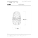Lucide L135411431 stolní lampička FLORES E14