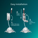 Philips 8721103037954 LED zápustné svítidlo Cilantro  | 5W integrovaný LED zdroj | 550lm | 4000K | bílá