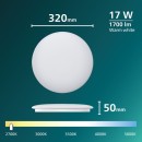 Philips 8721103069016 LED přisazené stropní svítidlo CL200 | 17W integrovaný LED zdroj | 1700lm | 2700K | bílá