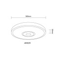 Globo 48580R LED přisazené stropní svítidlo CALLIE | 24W integrovaný LED zdroj | 1500lm | 3000/4000/6000K | bílá