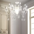 Ideal Lux 125091 závěsné stropní svítidlo Camelia 10x40W|E14 - stříbrná