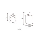 Globo CANDLY 28101 LED stolní lampička | 1W LED | 3lm | param_chromaticnost_val_2300K