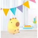 Globo 2874 LED stolní lampička CAPYBARA  | 2W integrovaný LED zdroj | 20lm | rgb - barevné | s vypínačem | béžová