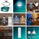 Philips 8721103096043 LED ventilátor s osvětlením Bliss  | 35W integrovaný LED zdroj | 4500lm | 2700-6500K | stmívač | dálkové ovládání | černá