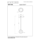 Lucide L134980530 LED závěsné stropní svítidlo SENTUBAL  | 6,3W integrovaný LED zdroj | 250lm | 2700K