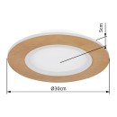 Globo GLB41767R LED přisazené stropní svítidlo CLAY  | 24W integrovaný LED zdroj | 1370lm | 2700-6500K