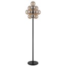 Globo 56146S LED stojací lampa CONOR integrovaný LED zdroj | s vypínačem | černá