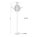 Globo 56146S LED stojací lampa CONOR integrovaný LED zdroj | s vypínačem | černá