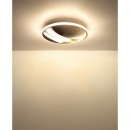 Globo 48493-24 LED přisazené stropní svítidlo CONSTANCE  | 24W integrovaný LED zdroj | 1624lm | 3000/4000/6000K | zlatá