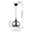 Globo GLB15839H závěsné stropní svítidlo CORRY  E27