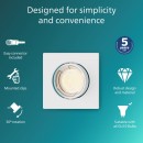 Philips 8720169392663 zápustný rámeček Peridot GU10 | bílá