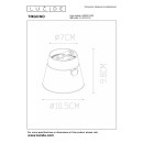 Lucide L099350130 bodové stropní svítidlo TRIGONO GU10