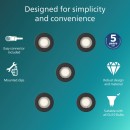 Philips 8721103037152 sada zápustných svítidel Peridot GU10 | černá