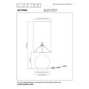 Lucide L107198144 stojací lampa ESTERAD  E27