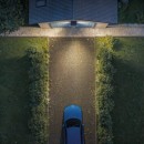 Philips 8721103105479 LED solární venkovní nástěnné svítidlo Zyren  | 25W integrovaný LED zdroj | 4000lm | 3000K | bílá