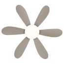 Globo 03625SA LED ventilátor s osvětlením DELORES  | 5W integrovaný LED zdroj | 350lm | 2700-6500K | dálkové ovládání | stmívač | ventilátor | bílá | matná