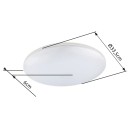 Globo 32118-24 LED venkovní přisazené stropní svítidlo Dori 1x24W | 1900lm | 3000K | IP54