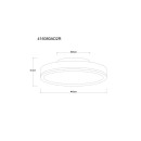 Globo DORO 416080AD2R LED přisazené stropní svítidlo | 24W LED | 1200lm | 3000K