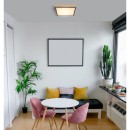 Globo 416080WD1 LED stropní svítidlo Doro 1x12W | 800lm | 3000K - hnědá, černá, opál
