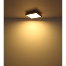 Globo 416080WD2 LED stropní svítidlo Doro 1x24W | 1500lm | 3000K - hnědá, černá, opál