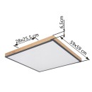 Globo 416080WD3 LED stropní svítidlo Doro 1x36W | 2250lm | 3000K - hnědá, černá, opál