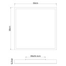 Globo 416080WD3 LED stropní svítidlo Doro 1x36W | 2250lm | 3000K - hnědá, černá, opál