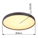 Globo GLB41262-24 LED přisazené stropní svítidlo ECLYPSE | 24W integrovaný LED zdroj | 1400lm | 3000K