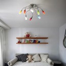 Ideal Lux 044538 dětské stropní svítidlo Ecoflex 6x40W|E14