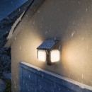 Philips 8721103105431 LED solární venkovní nástěnné svítidlo Zyren  | 25W integrovaný LED zdroj | 4000lm | 3000K | černá