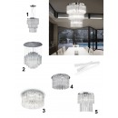 přisazené stropní svítidlo Ideal lux Elegant SG8 8x40W G9  - luxusní řada